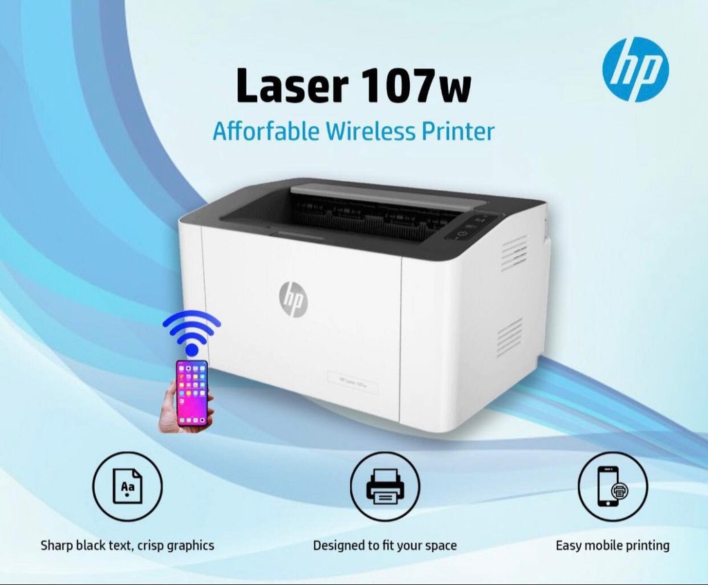 HP 107a Laserjet Monochrome Printer